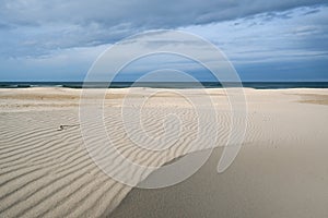 At the beach of the Baltic Sea in Poland photo